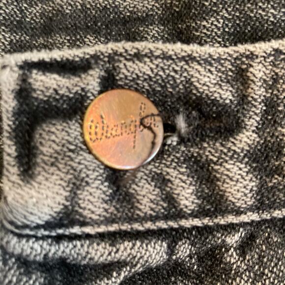 Vintage 90s Wrangler Black Stone Washed Cotton Denim Western Jeans Size 36x32 - Picture 11 of 16